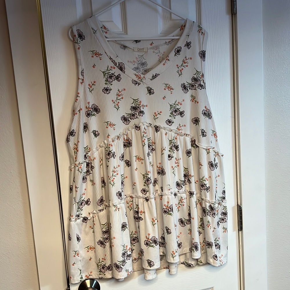 Floral, flowy tank top